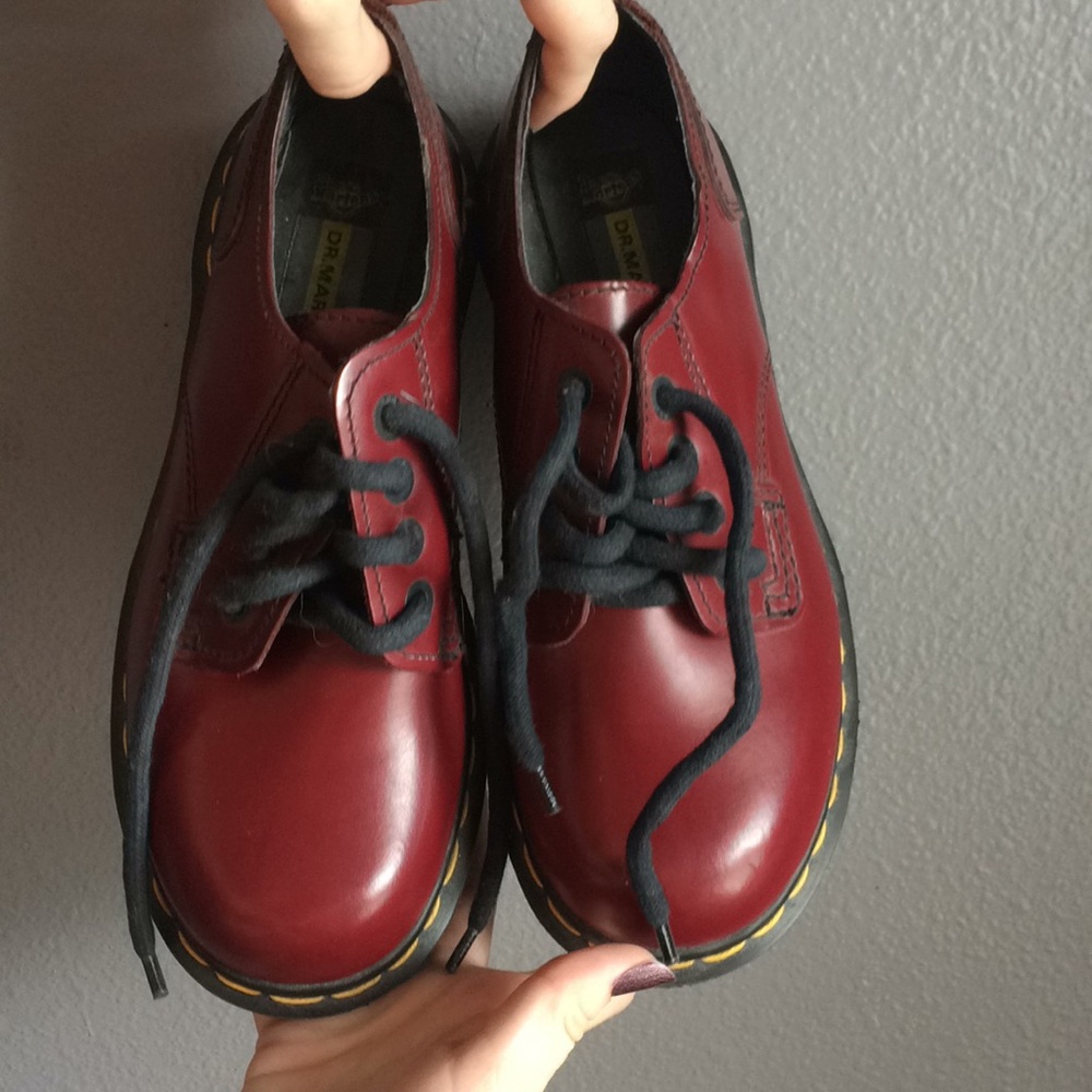 Red low rise Dr. Martens!